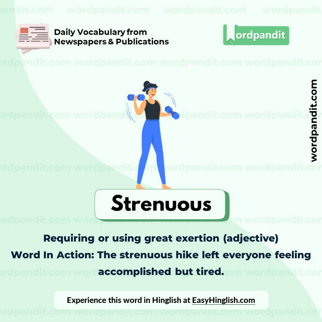 Strenuous Vocabulary Post Strenuous Vocabulary Post