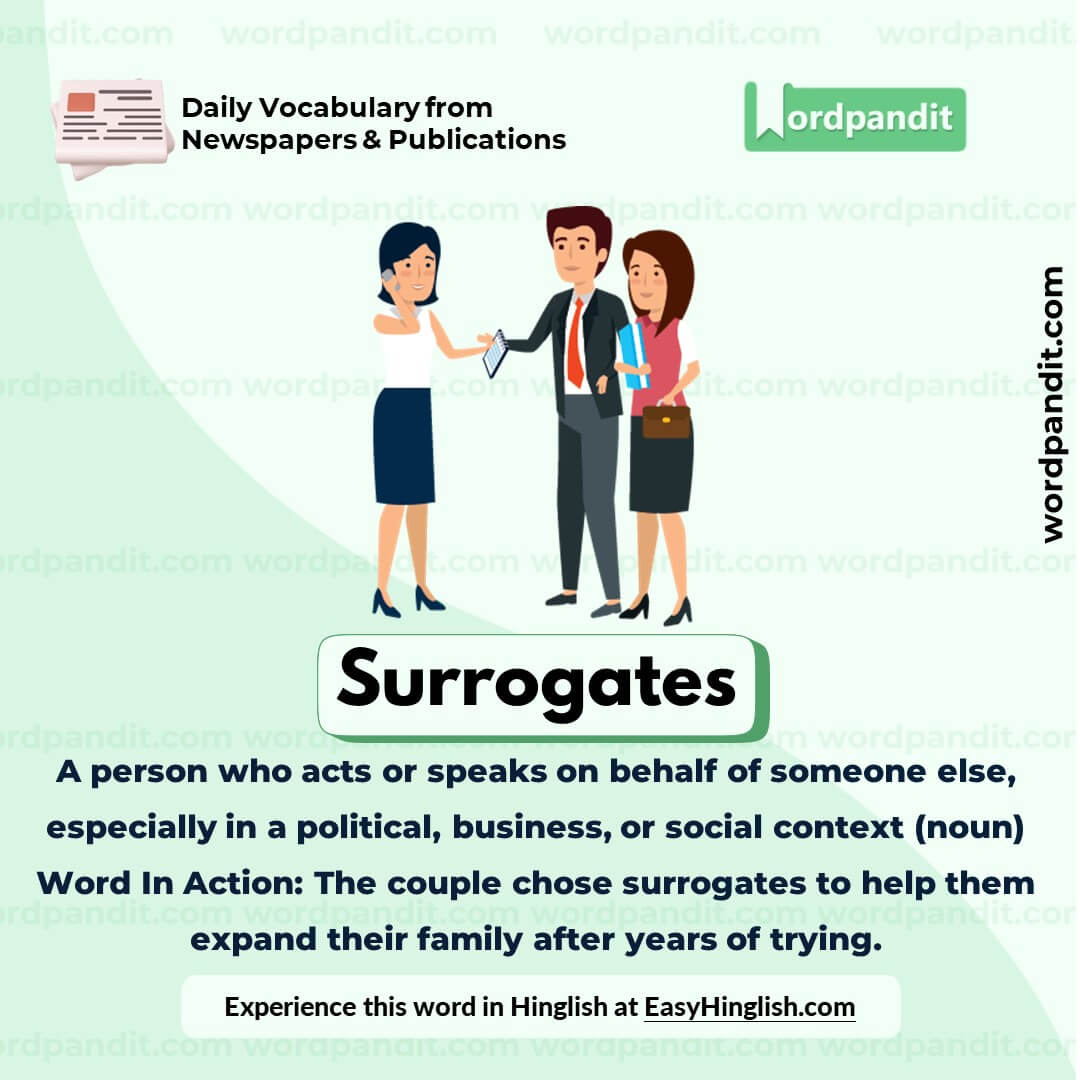 Surrogates Vocabulary Picture Surrogates Vocabulary Picture