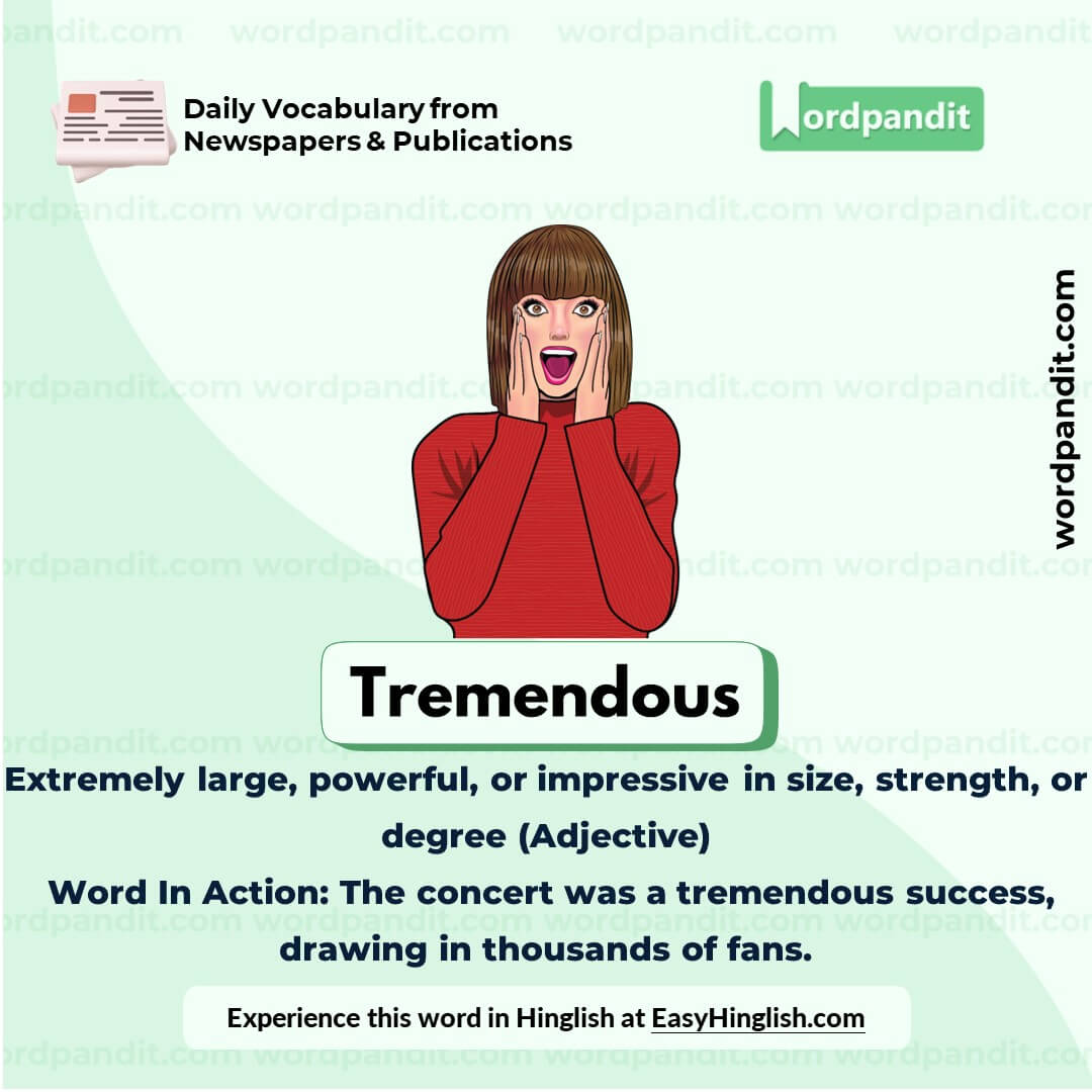 Tremendous Vocabulary Picture Tremendous Vocabulary Picture