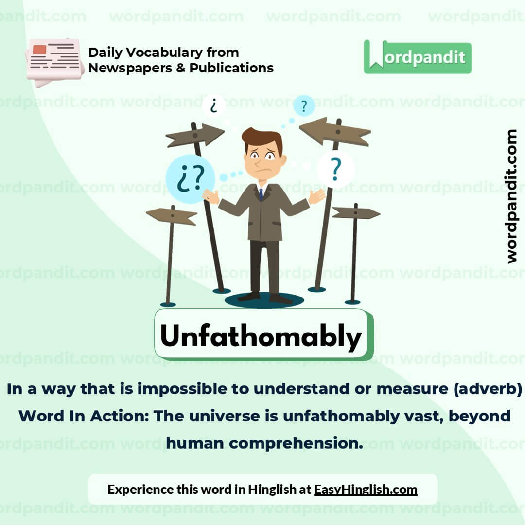 Unfathomably Vocabulary Post Unfathomably Vocabulary Post