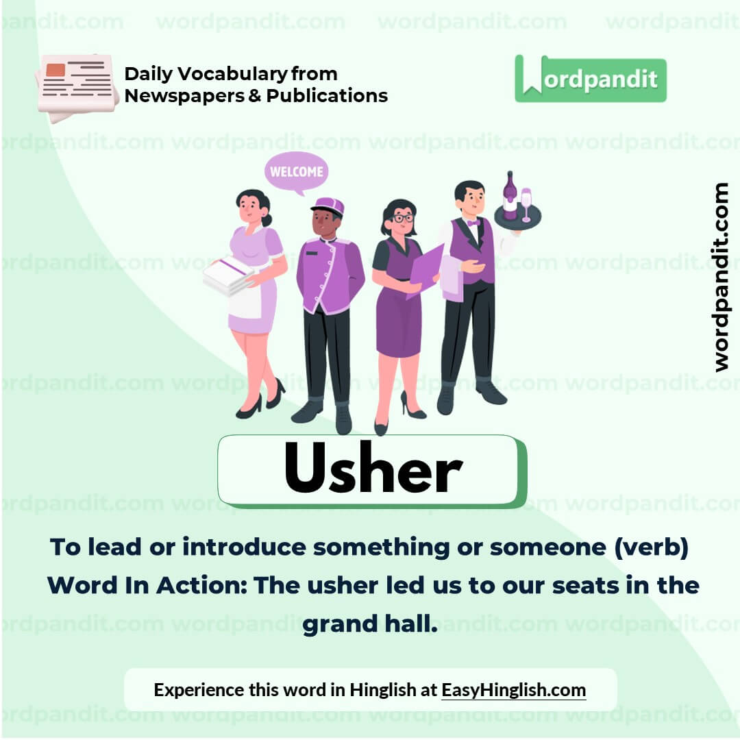 Usher Vocabulary Picture Usher Vocabulary Picture