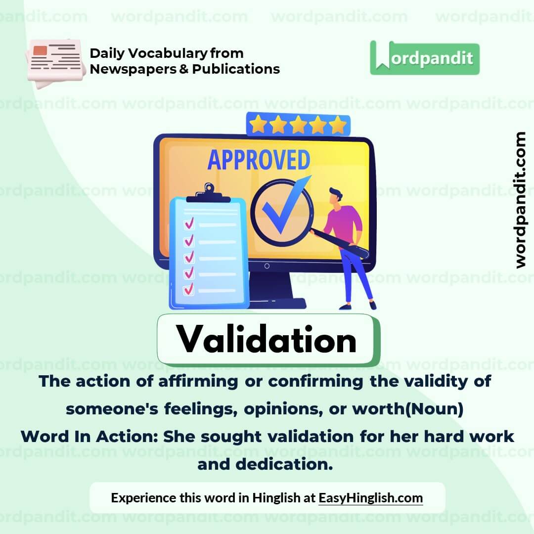 Validation Vocabulary Picture Validation Vocabulary Picture