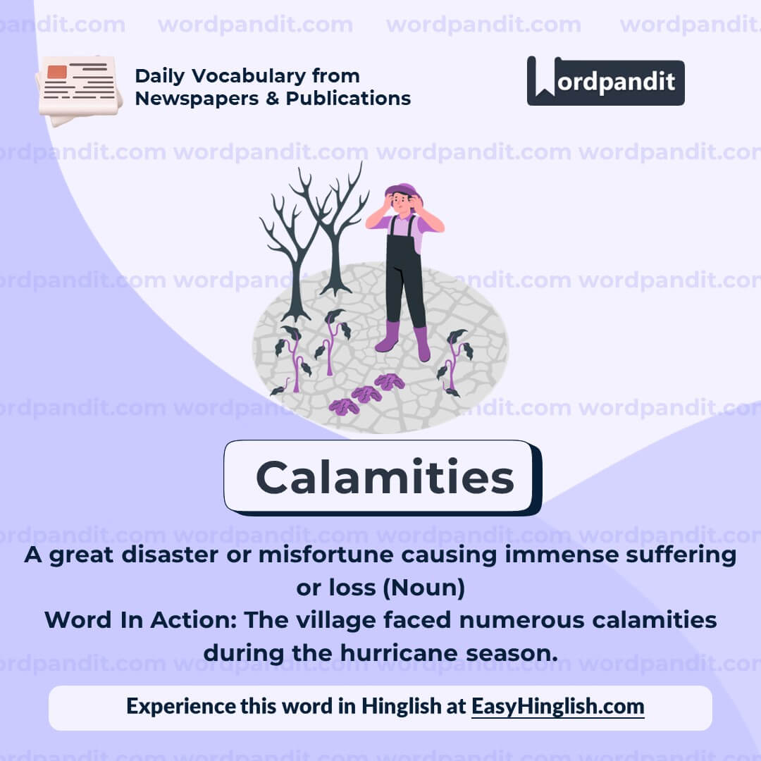 Calamities Vocabulary Post