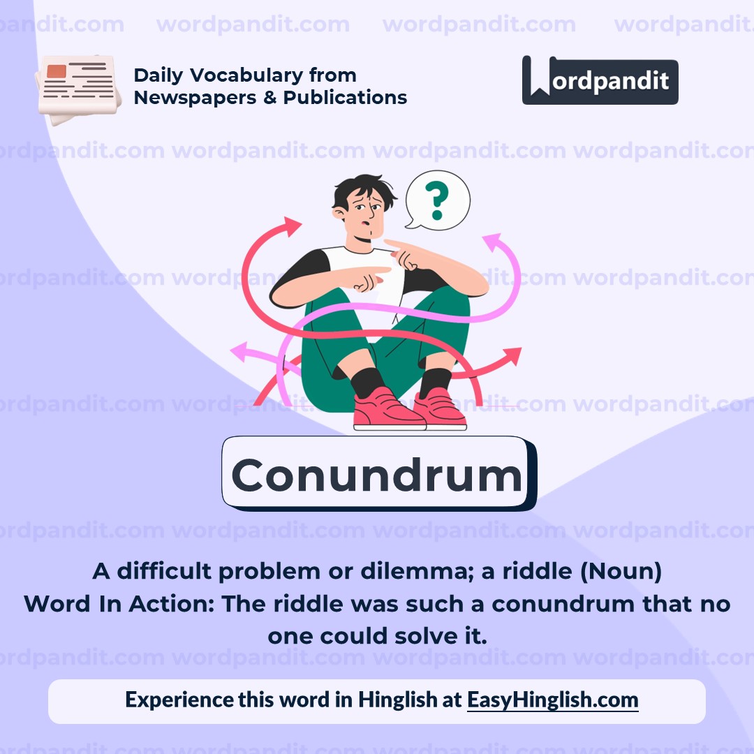 Conundrum Vocabulary Post