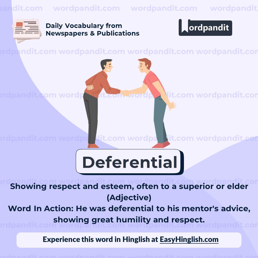 Deferential Vocabulary Post Deferential Vocabulary Post