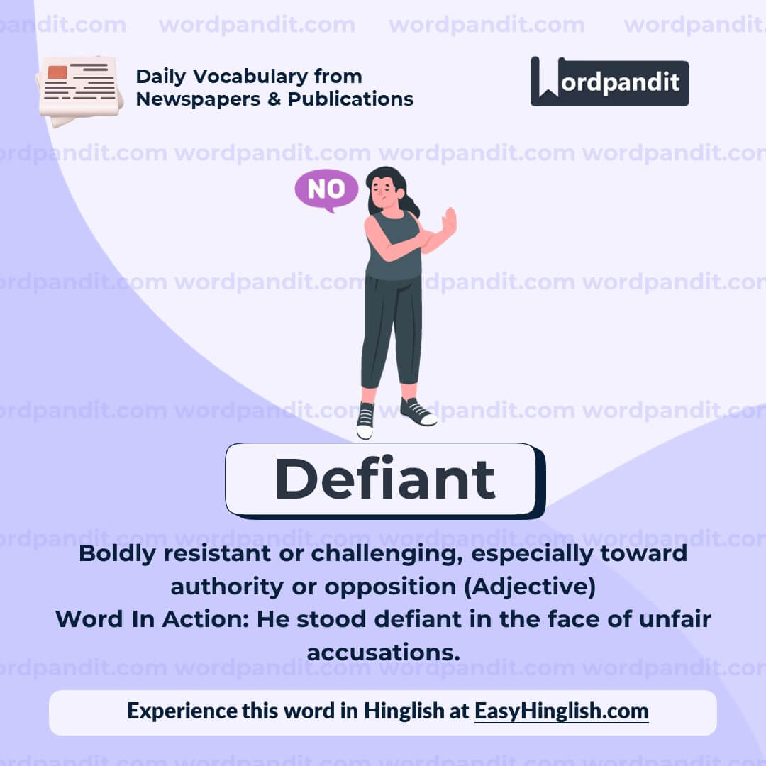 Defiant Vocabulary Post