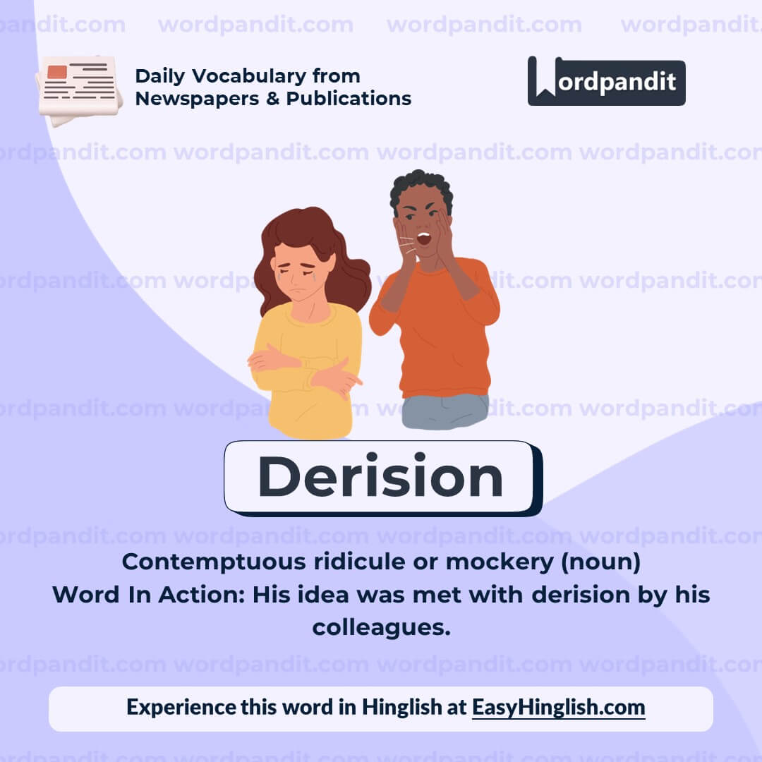 Derision Vocabulary Post Derision Vocabulary Post