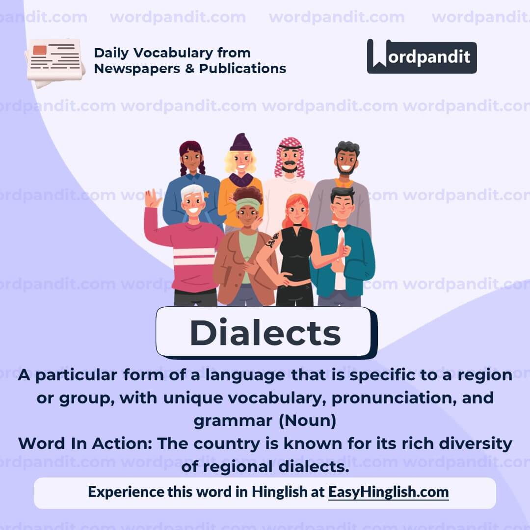 Dialects Vocabulary Post