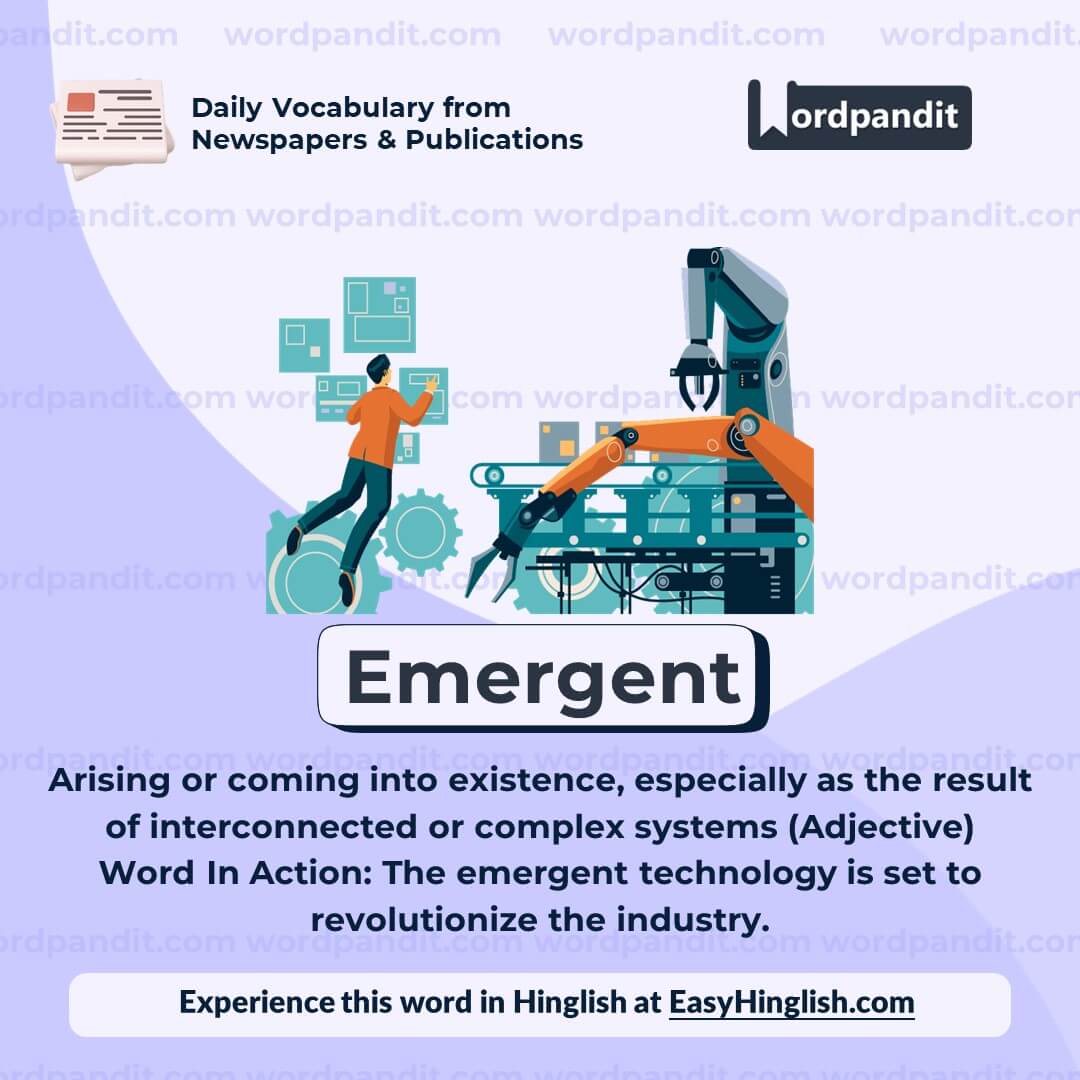 Emergent Vocabulary Post Emergent Vocabulary Post