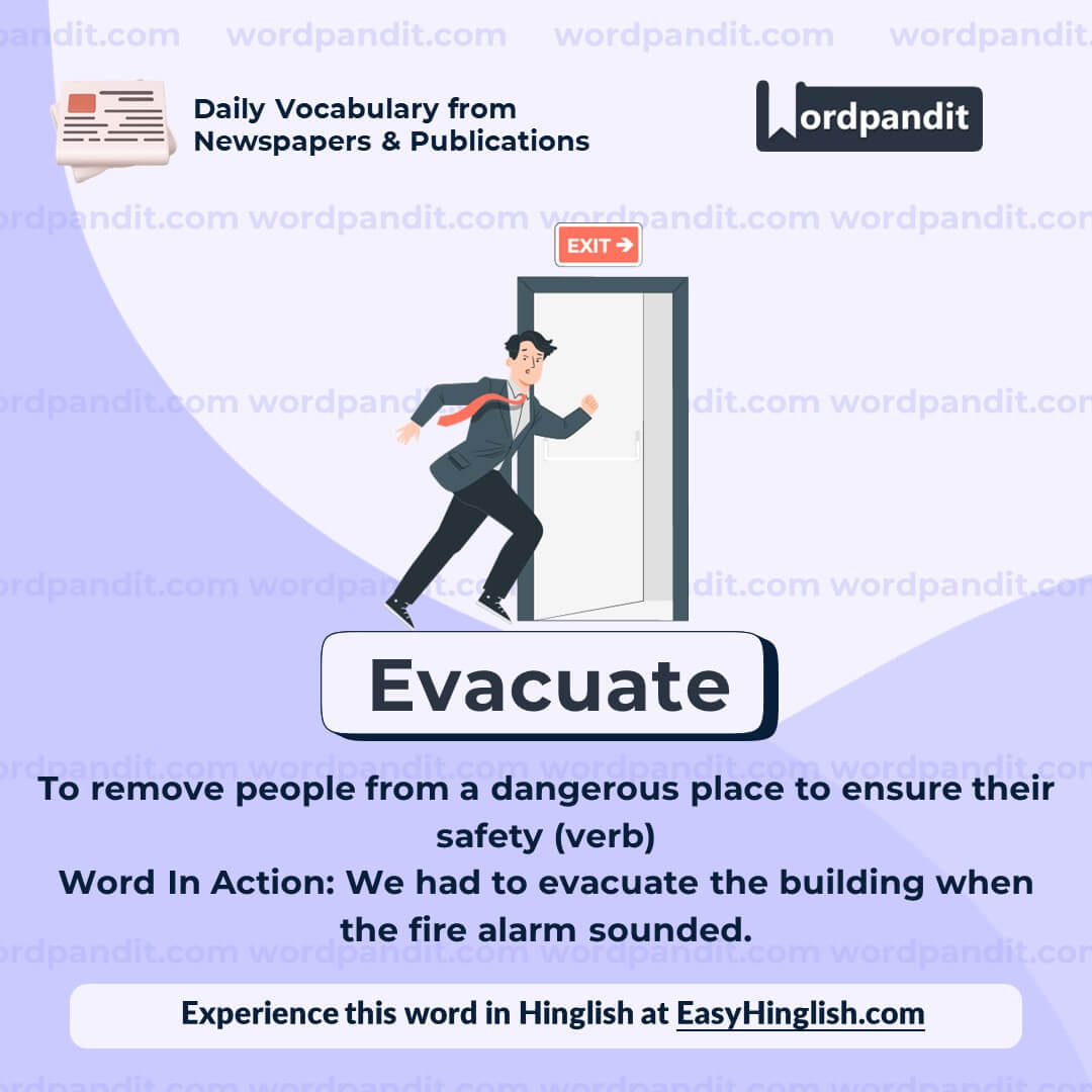 Evacuate Vocabulary Post