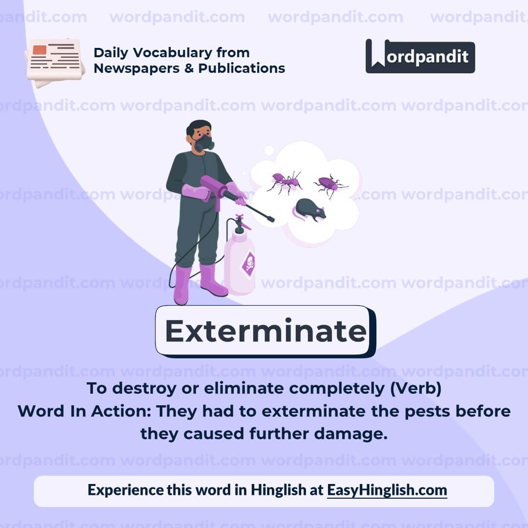Exterminate Vocabulary Post
