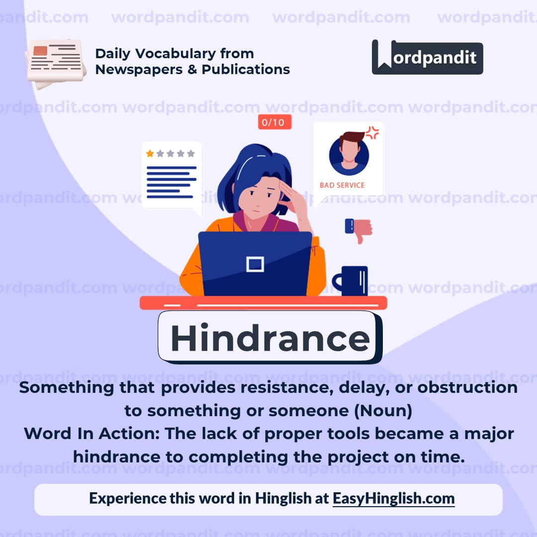 Hindrance Vocabulary Post