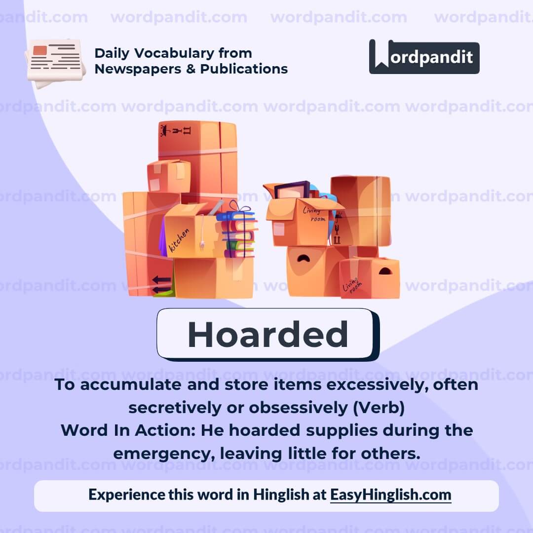 Hoarded Vocabulary Post Hoarded Vocabulary Post