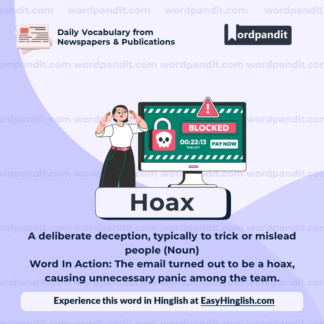 Hoax Vocabulary Post