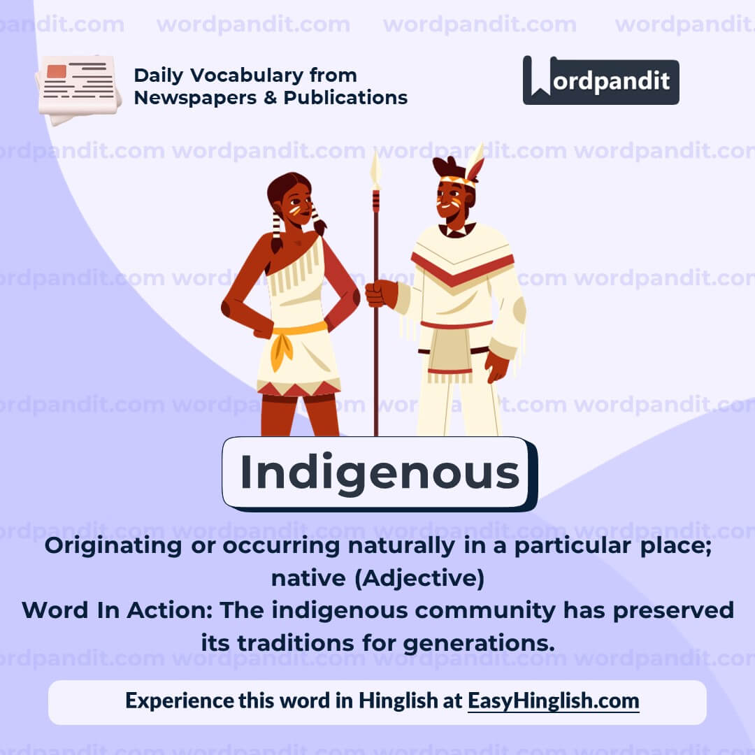 Indigenous Vocabulary Post Indigenous Vocabulary Post