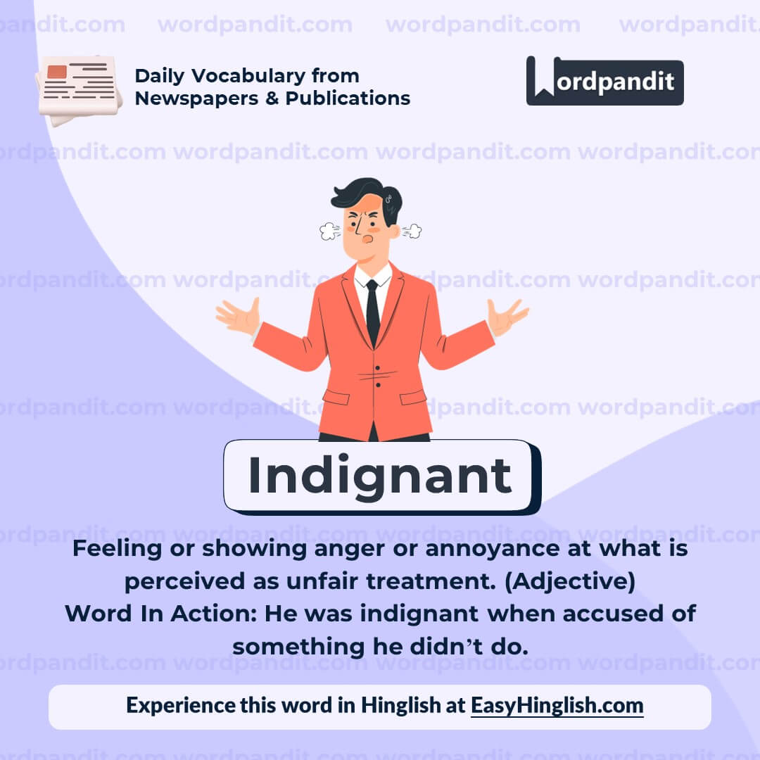 Indignant Vocabulary Post