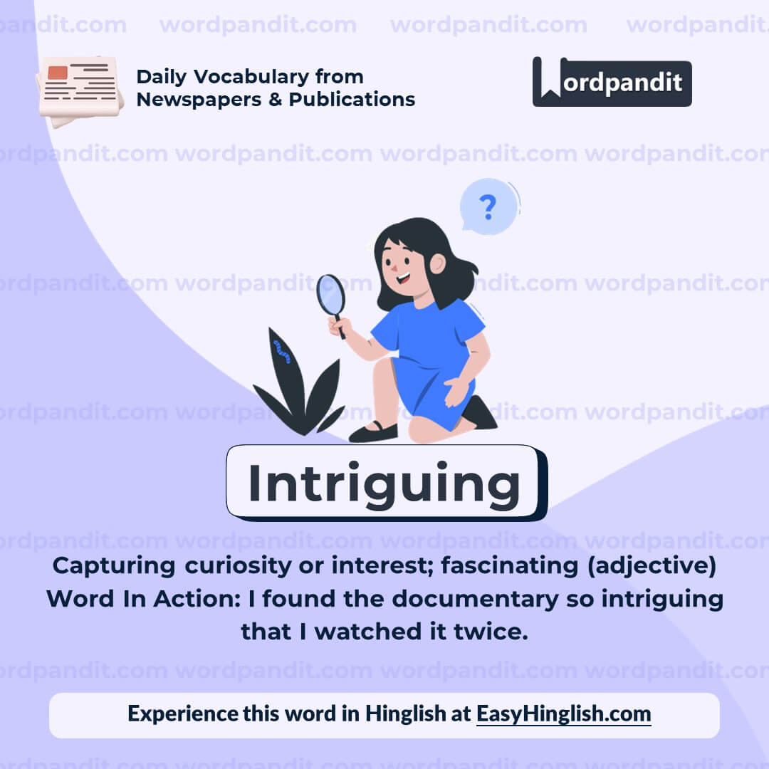 Intriguing Vocabulary Post