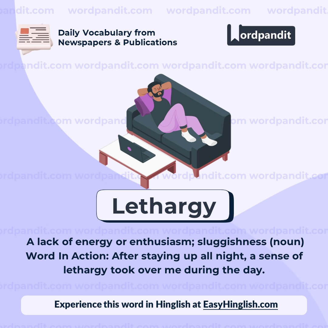 Lethargy Vocabulary Post