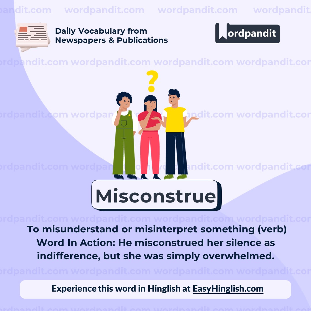 Miscontrue Vocabulary Post