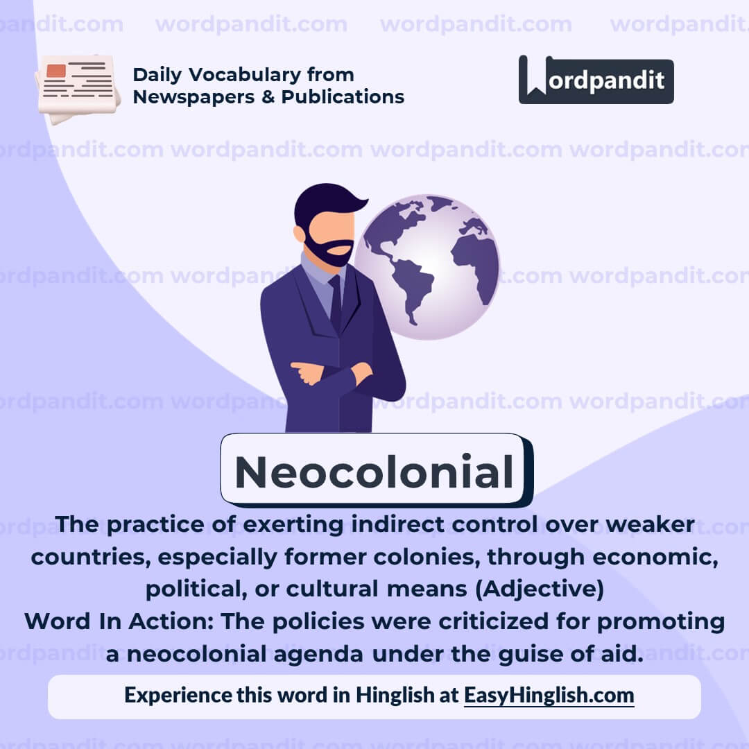 Neocolonial Vocabulary Post Neocolonial Vocabulary Post