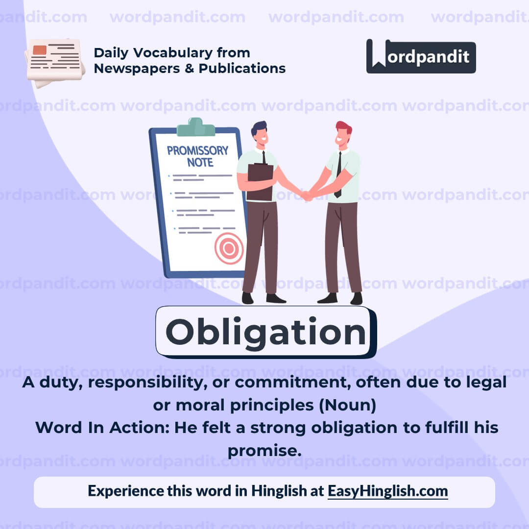 Obligation Vocabulary Post