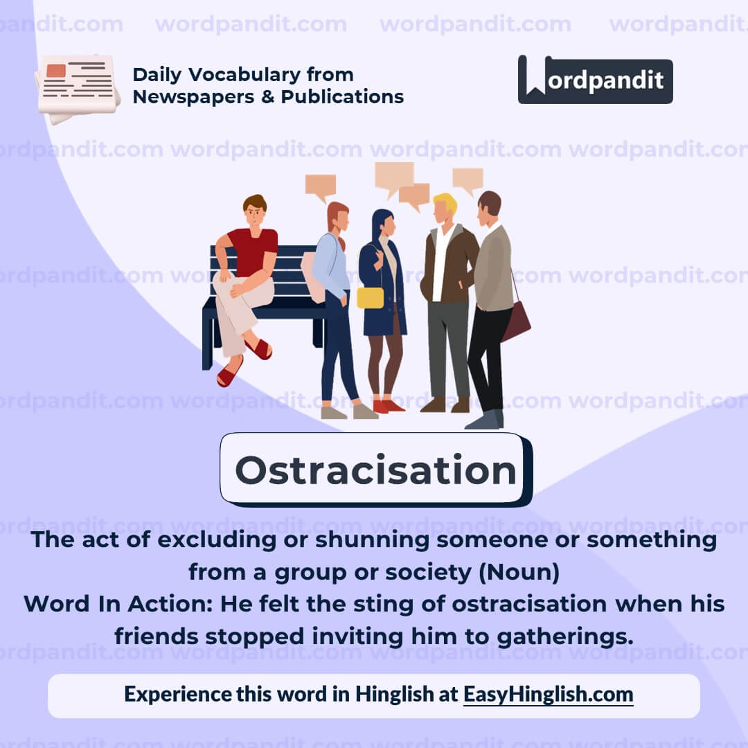 Ostracisation Vocabulary Post Ostracisation Vocabulary Post