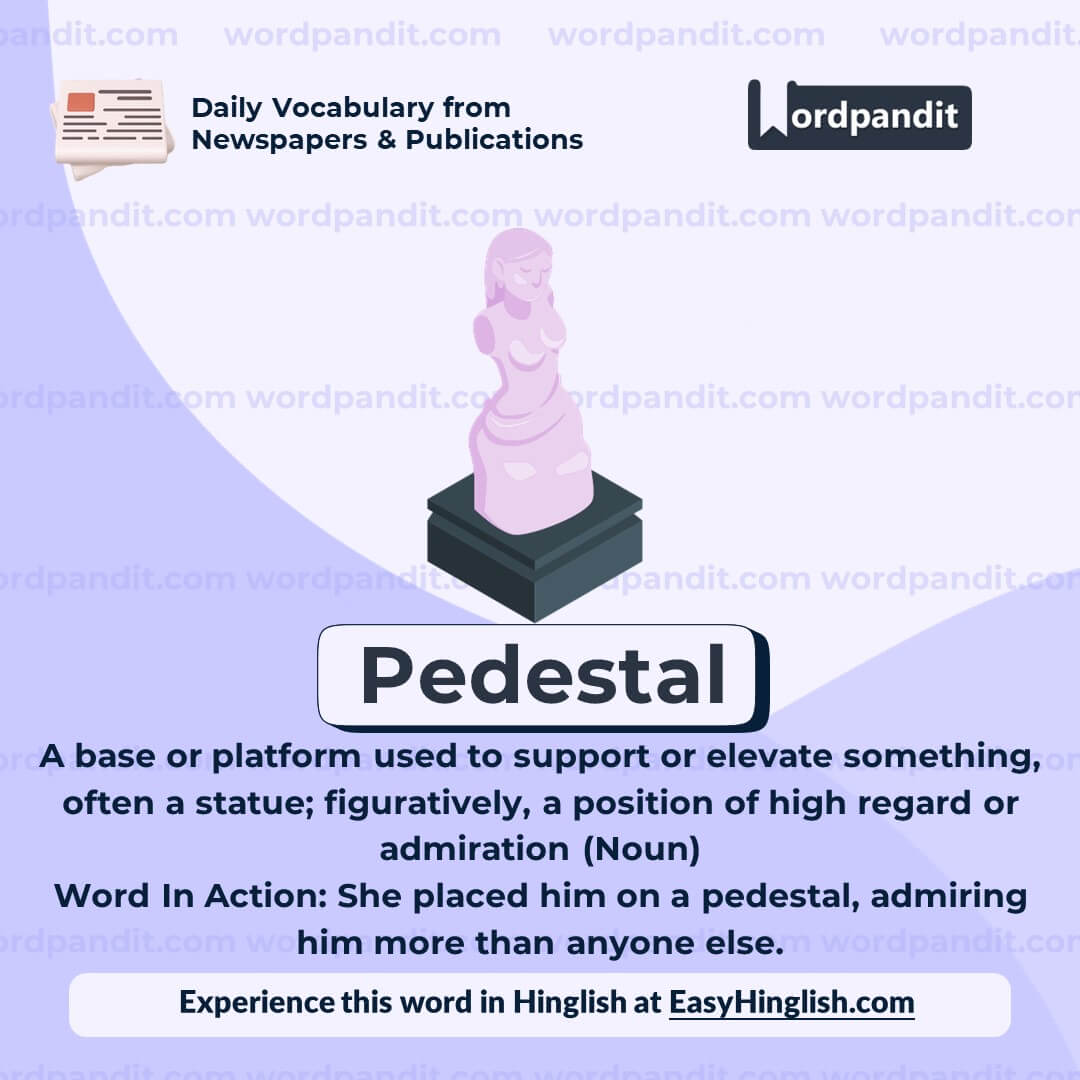 Pedestal Vocabulary Post