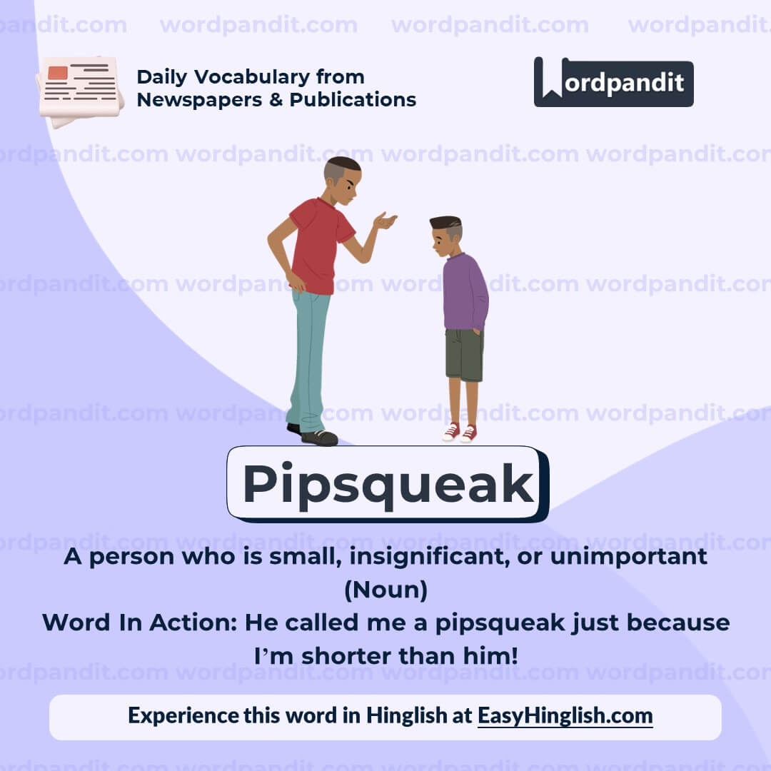 Pipsqueak Vocabulary Post