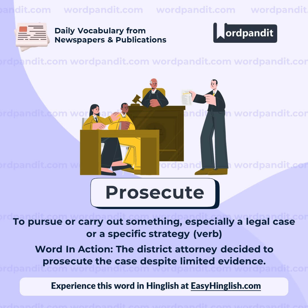 Prosecute Vocabulary Post