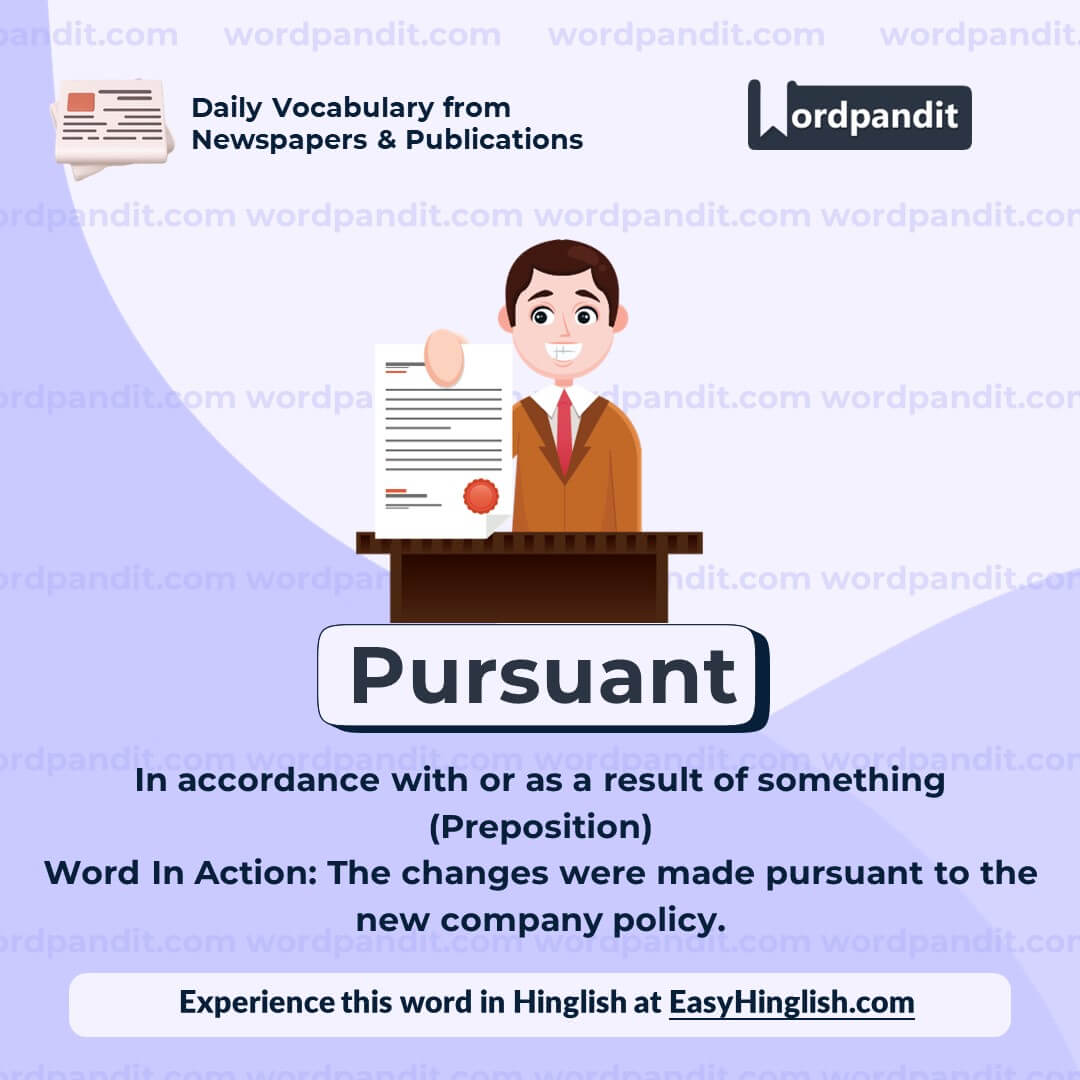 Pursuant Vocabulary Post