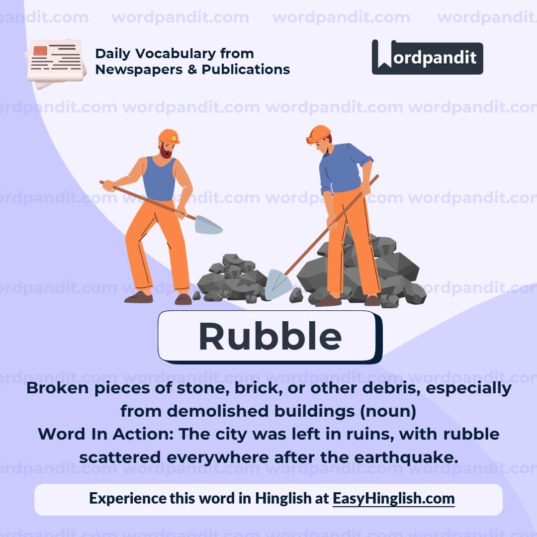 Rubble Vocabulary Post