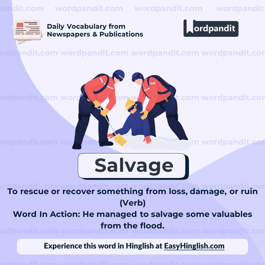 Salvage Vocabulary Post
