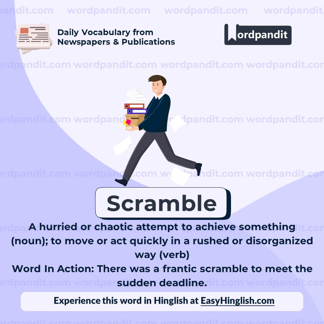 Scramble Vocabulary Post