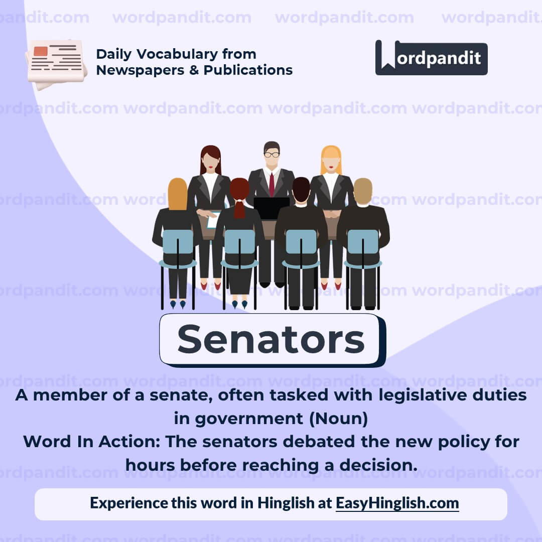 Senators Vocabulary Post