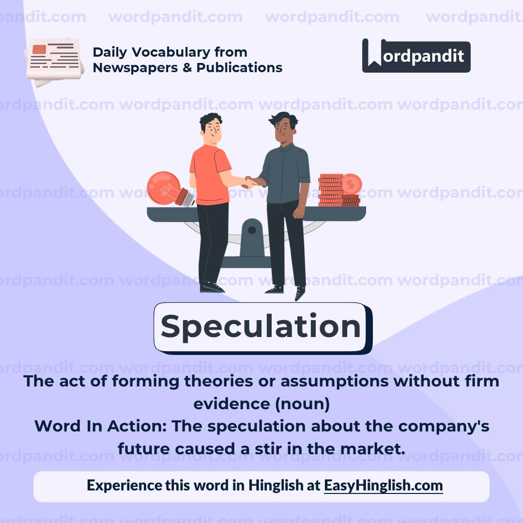 Speculation Vocabulary Post