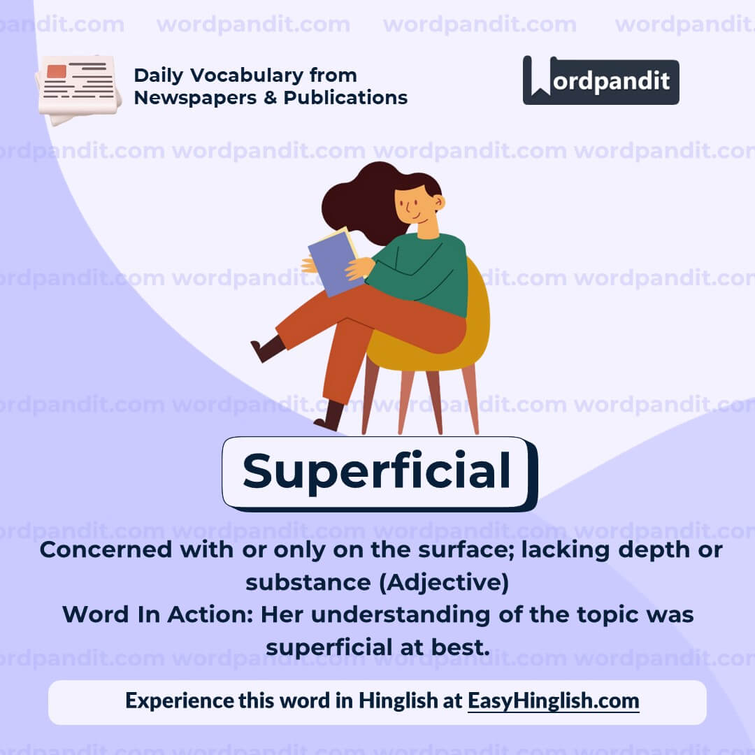 Superficial Vocabulary Post Superficial Vocabulary Post