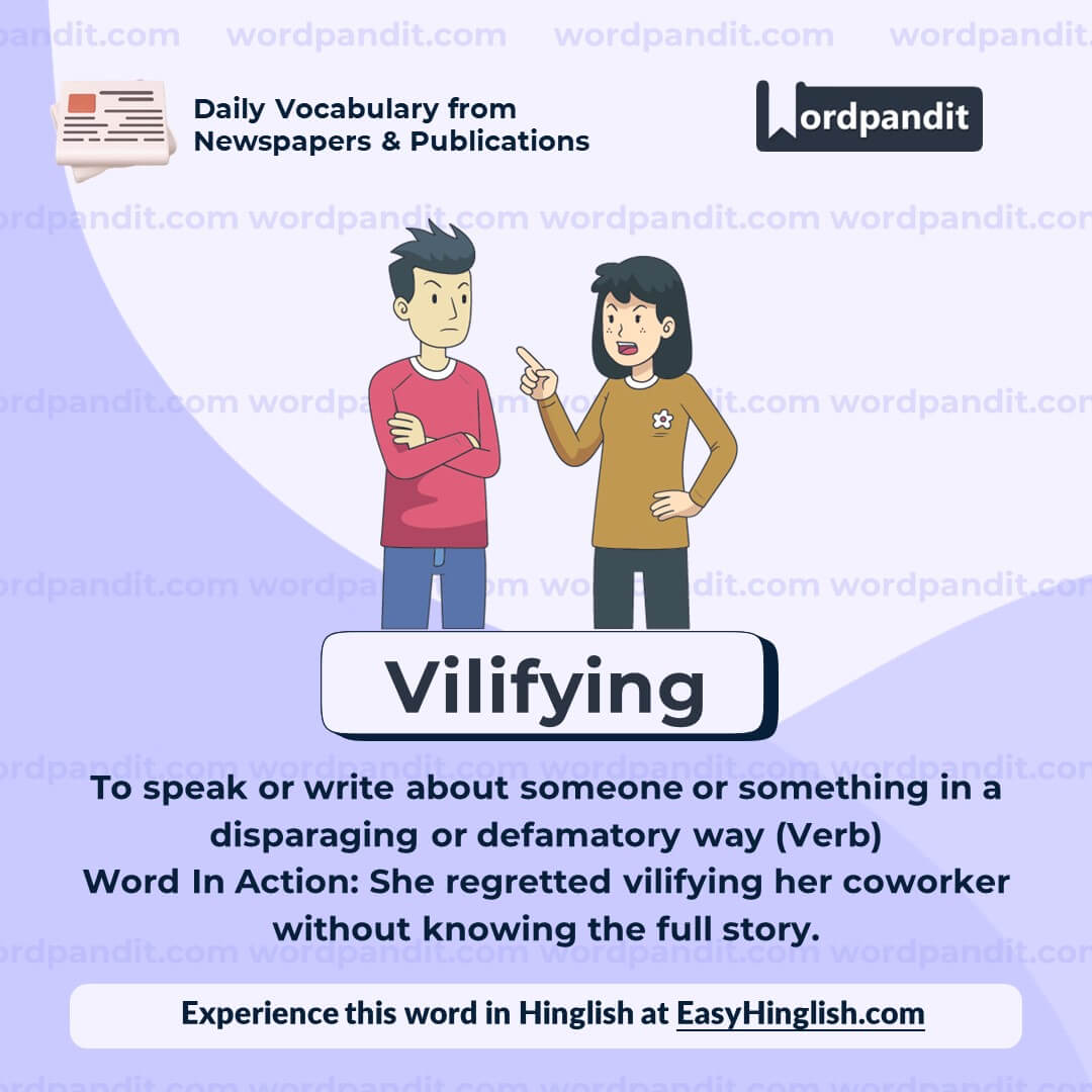 Vilifying Vocabulary Post