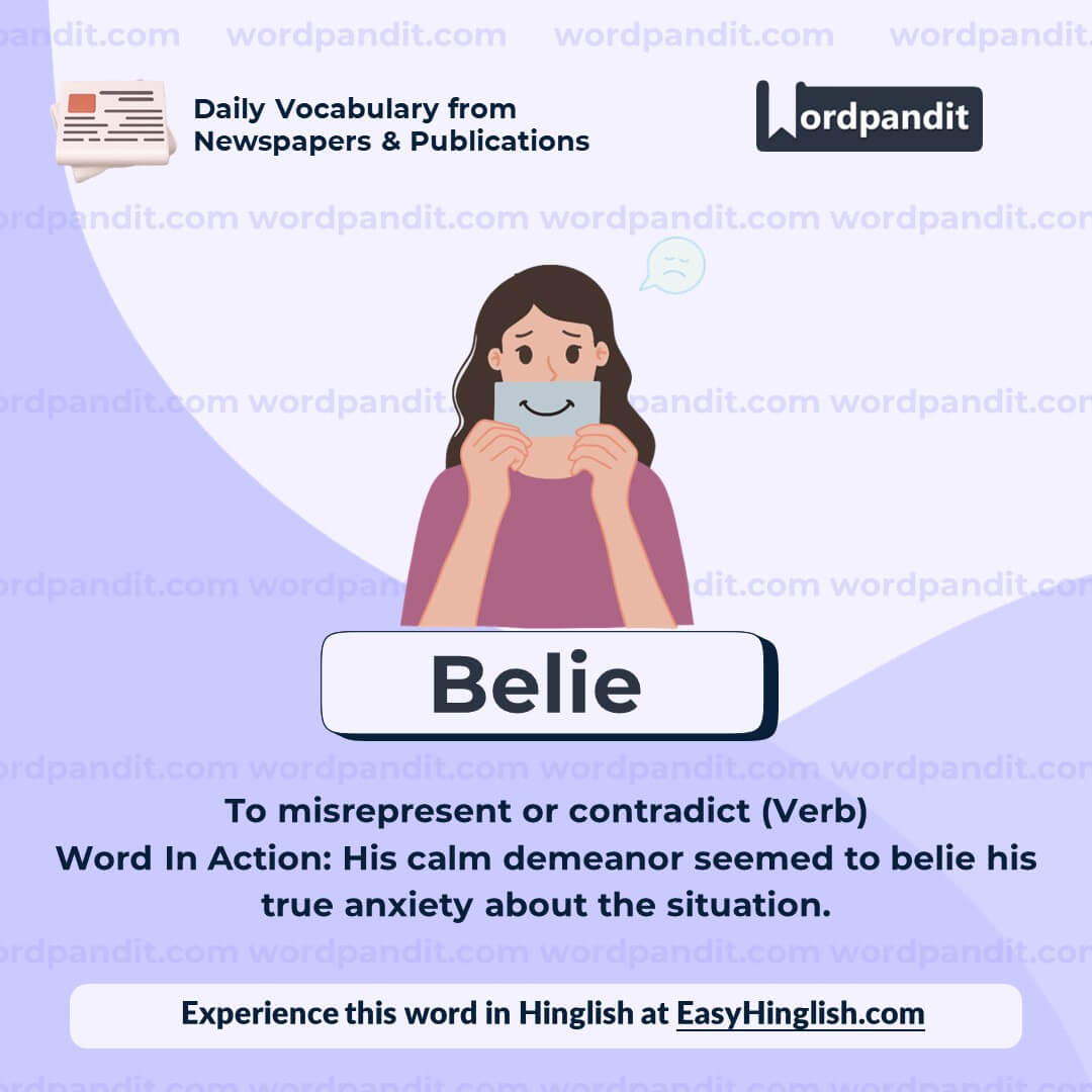 Belie Vocabulary Post
