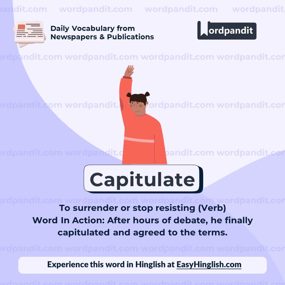 Capitulate Vocabulary Post