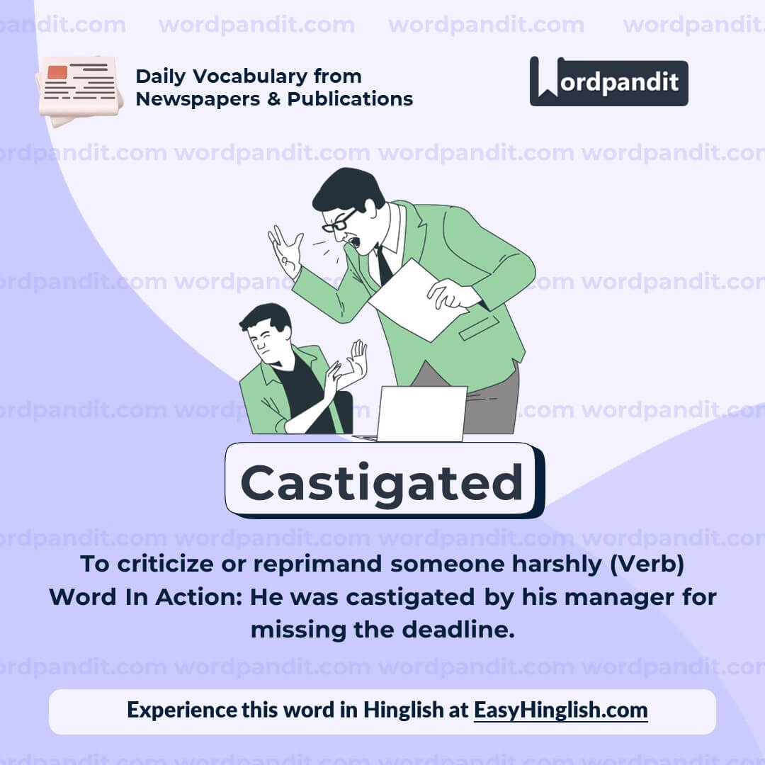 Castigated Vocabulary Post