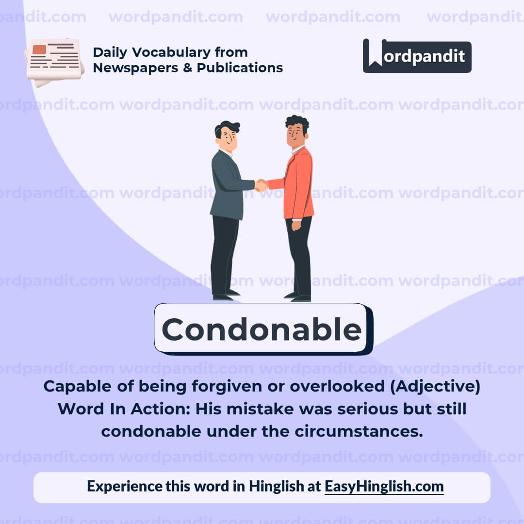 Condonable Vocabulary Post