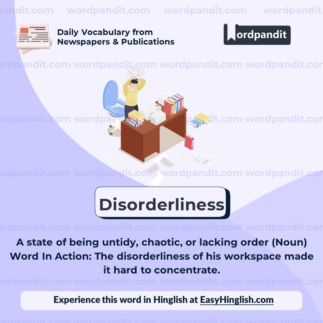 Disorderliness Vocabulary Post
