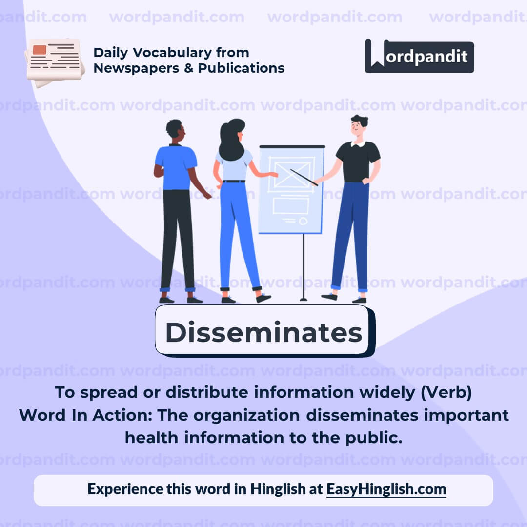 Disseminates Vocabulary Post