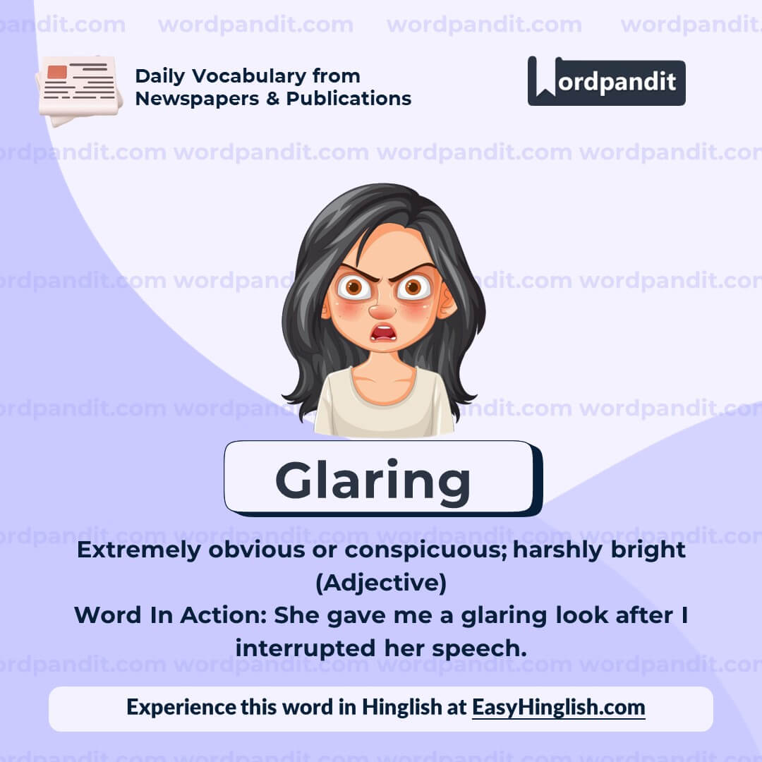 Glaring Vocabulary Post