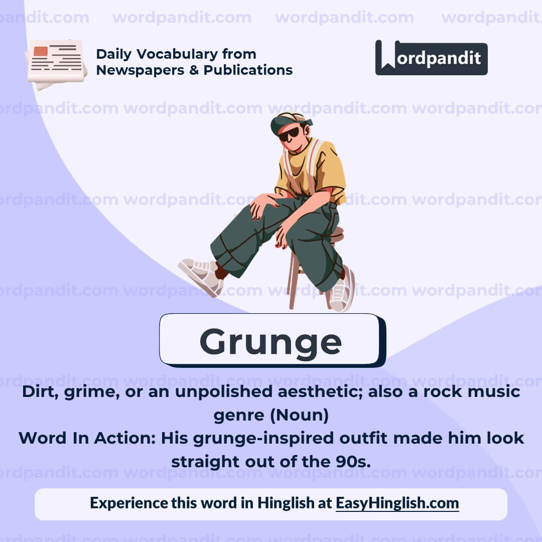 Grunge Vocabulary Post