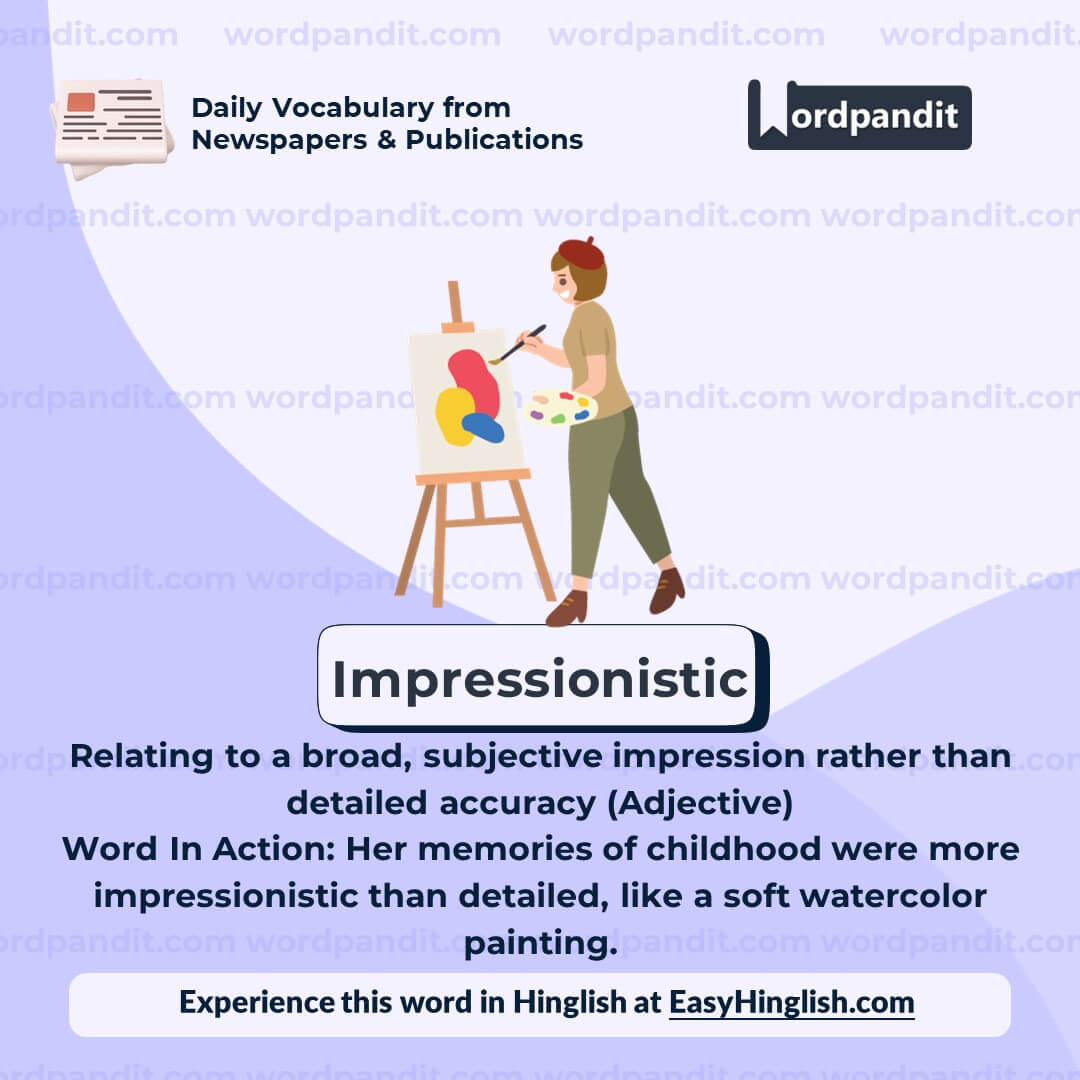 Impressionistic Vocabulary Post