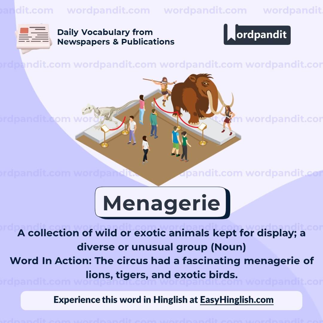 Menagerie Vocabulary Post