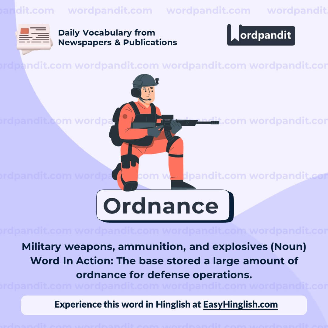 Ordnance Vocabulary Post
