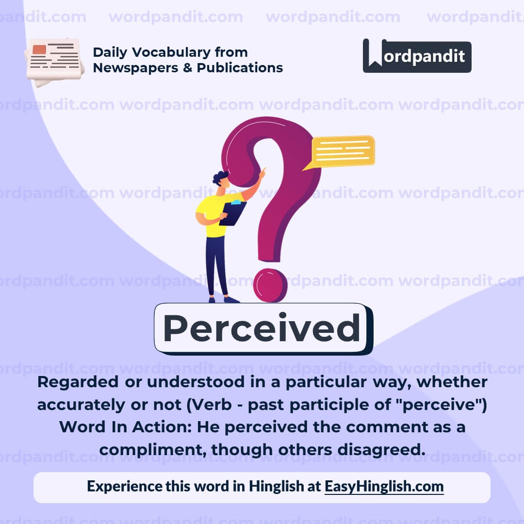 Perceived Vocabulary Post