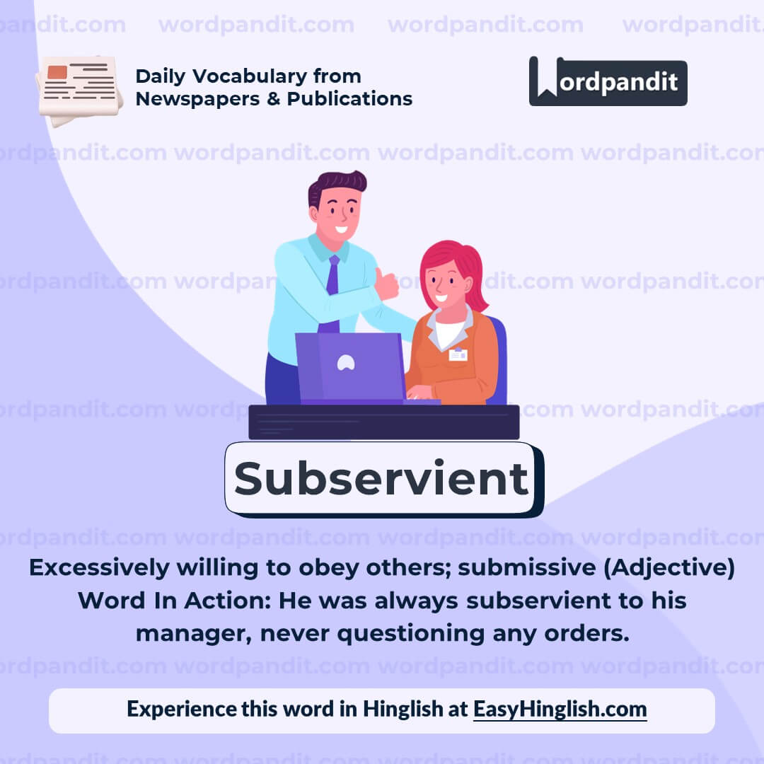 Subservient Vocabulary Post
